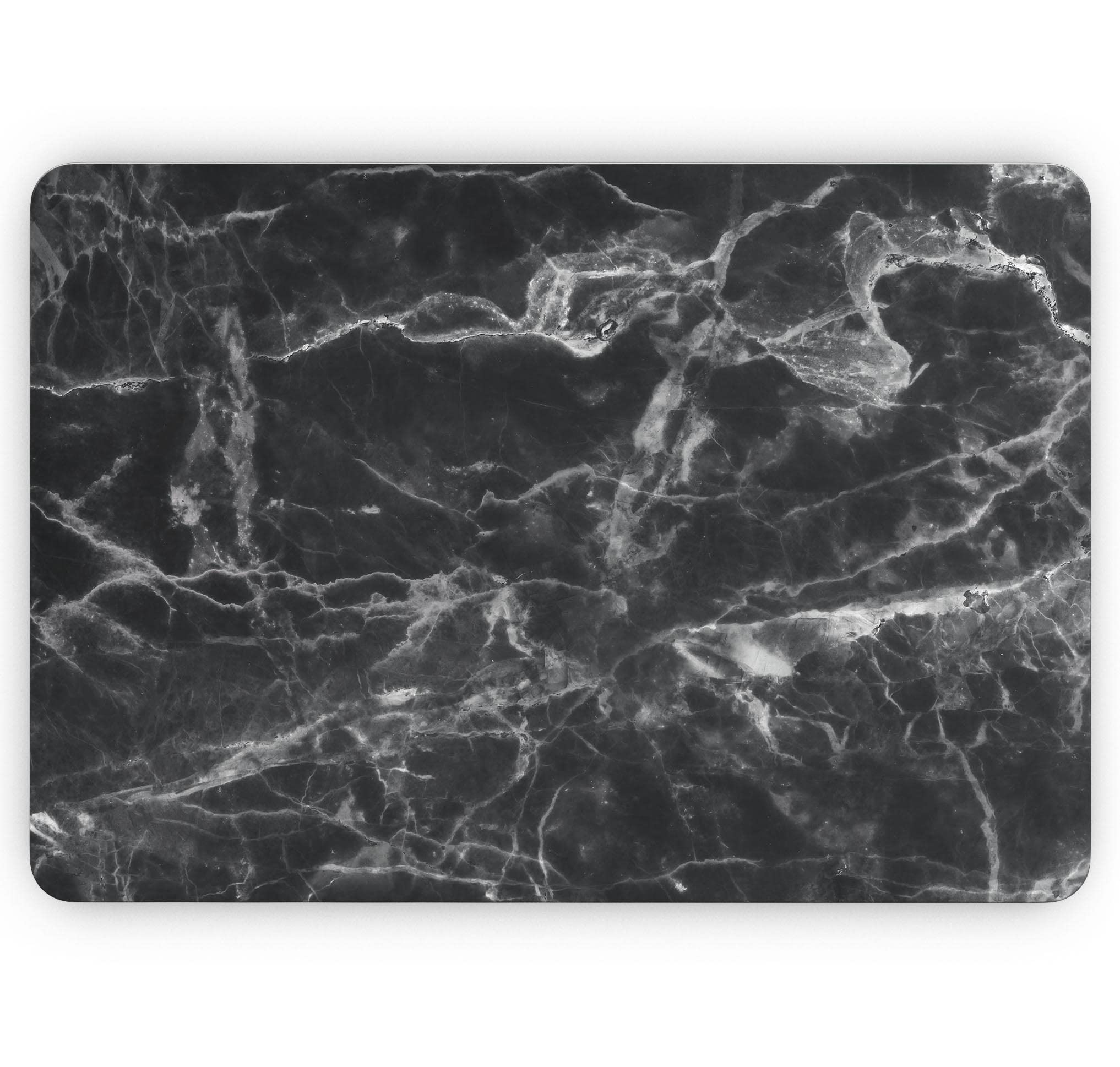 Premium Smooth Black Marble Vinyl Wrap - Scratch Resistant Full-Body Skin for MacBook Pro 16