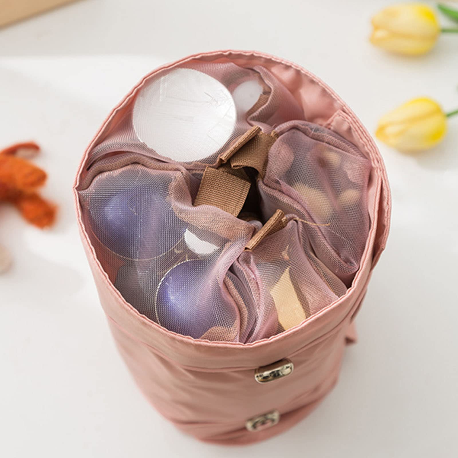 REETIK FASHION HUB 4-in-1 Clear Travel Makeup Bag - Waterproof Cosmetic Organizer for Brushes, Lipstick & Toiletries | Perfect for Travel, Salon & Daily Use (Multicolor)