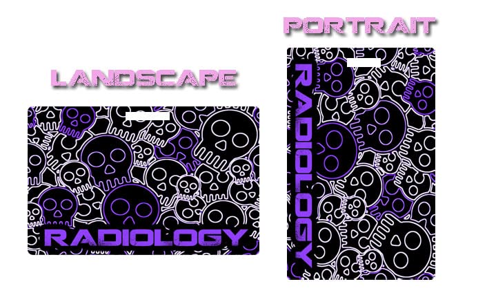 BONES Portrait X-ray Marker Parker for Radiology Technologists - Skeleton Bones Design - Perfect for X-ray Positioning & Medical Imaging Procedures