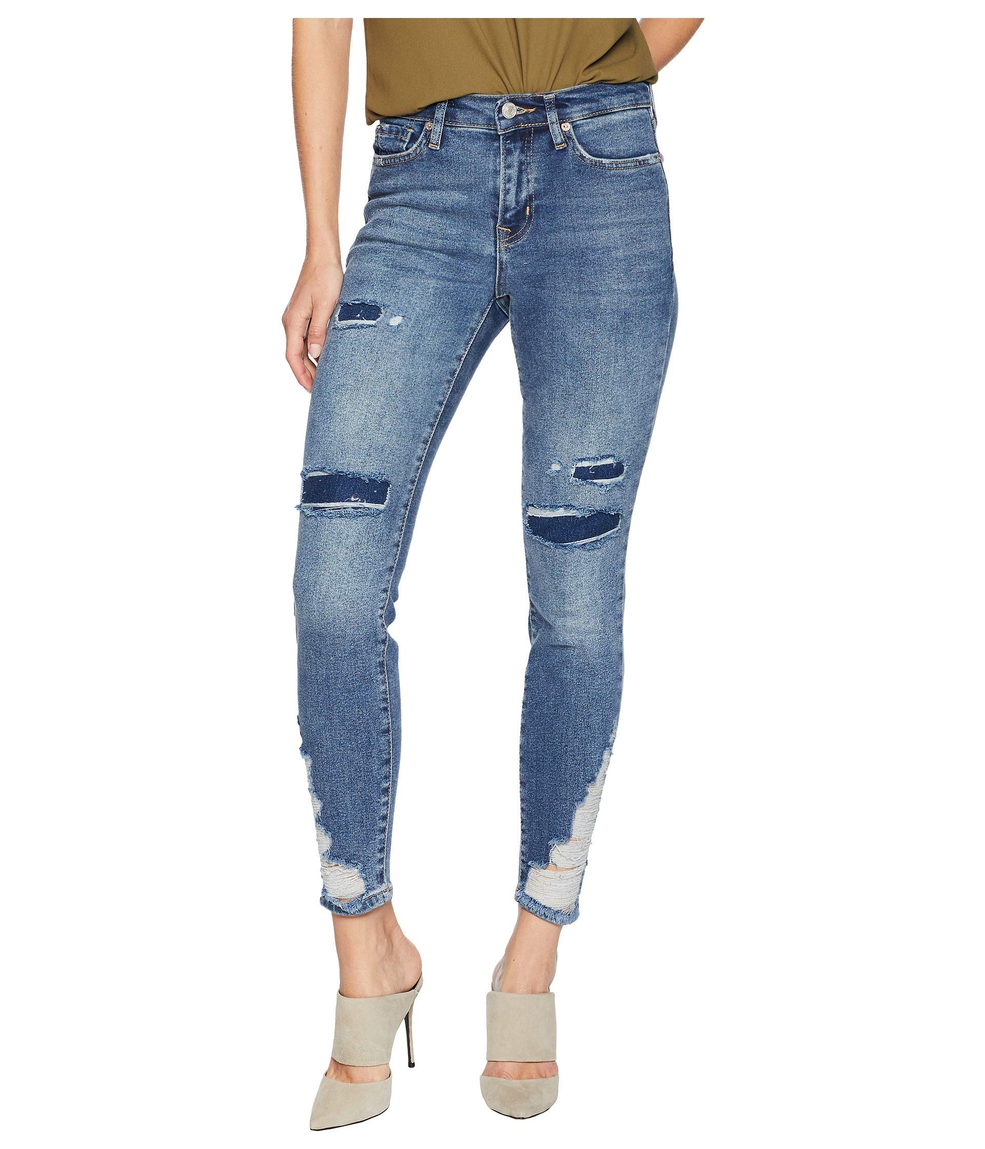 Free Women's Distressed Stretch Jeans - High Waist Skinny Denim Pants for Women | Perfect for Casual Outfits, Date Nights & Street Style Fashion