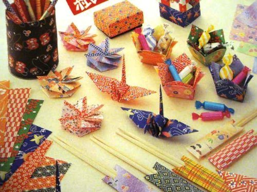 4 Packs Japanese Origami Paper - 100 Sheets Chiyogami Kimono Pattern Folding Paper, Authentic Made in Japan | Perfect for DIY Crafts, Gift Wrapping & School Projects