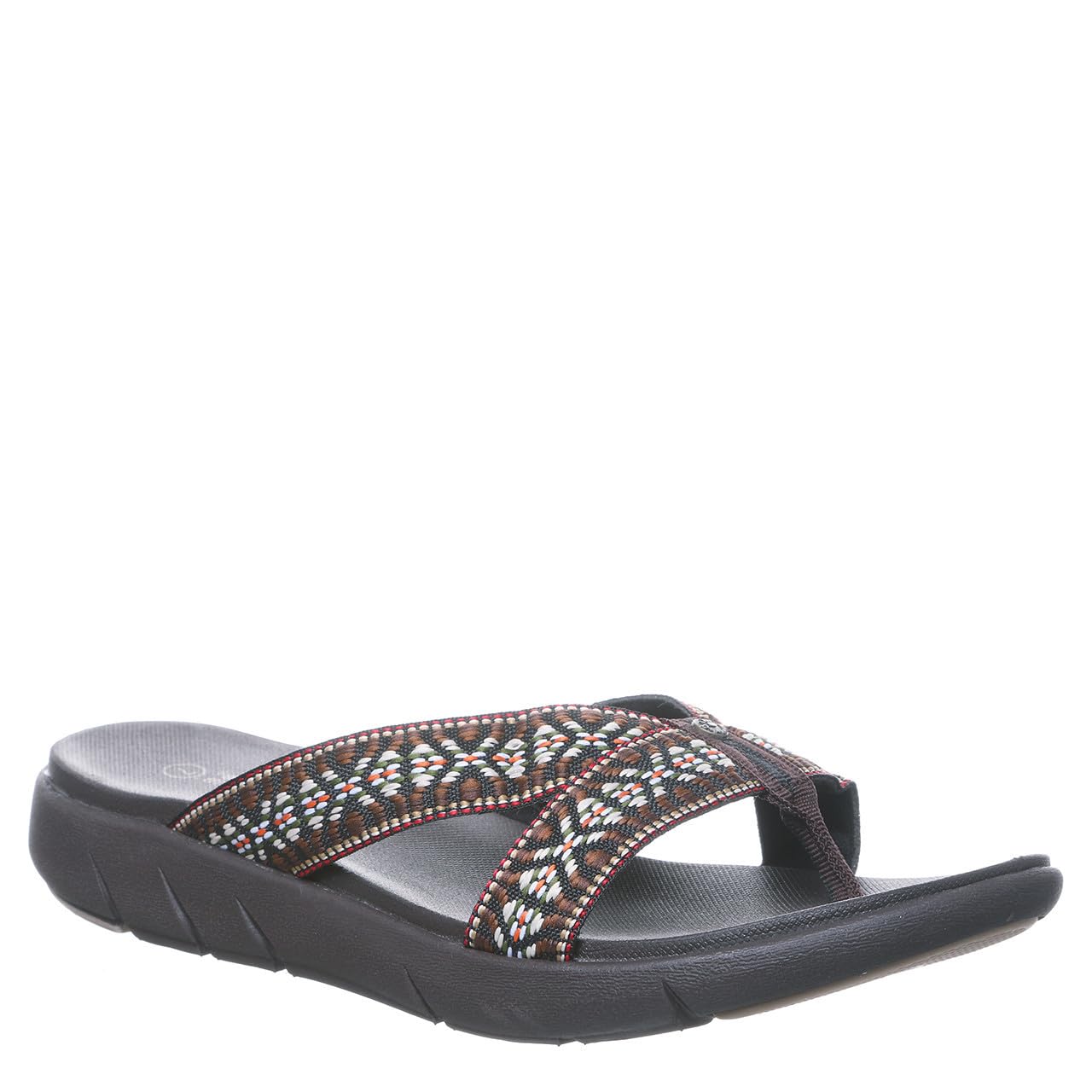 BEARPAW Women's Juniper Flip Flop Sandals - Size 5 Black | Comfortable & Lightweight Summer Shoes for Women | Perfect for Beach, Pool, and Casual Wear