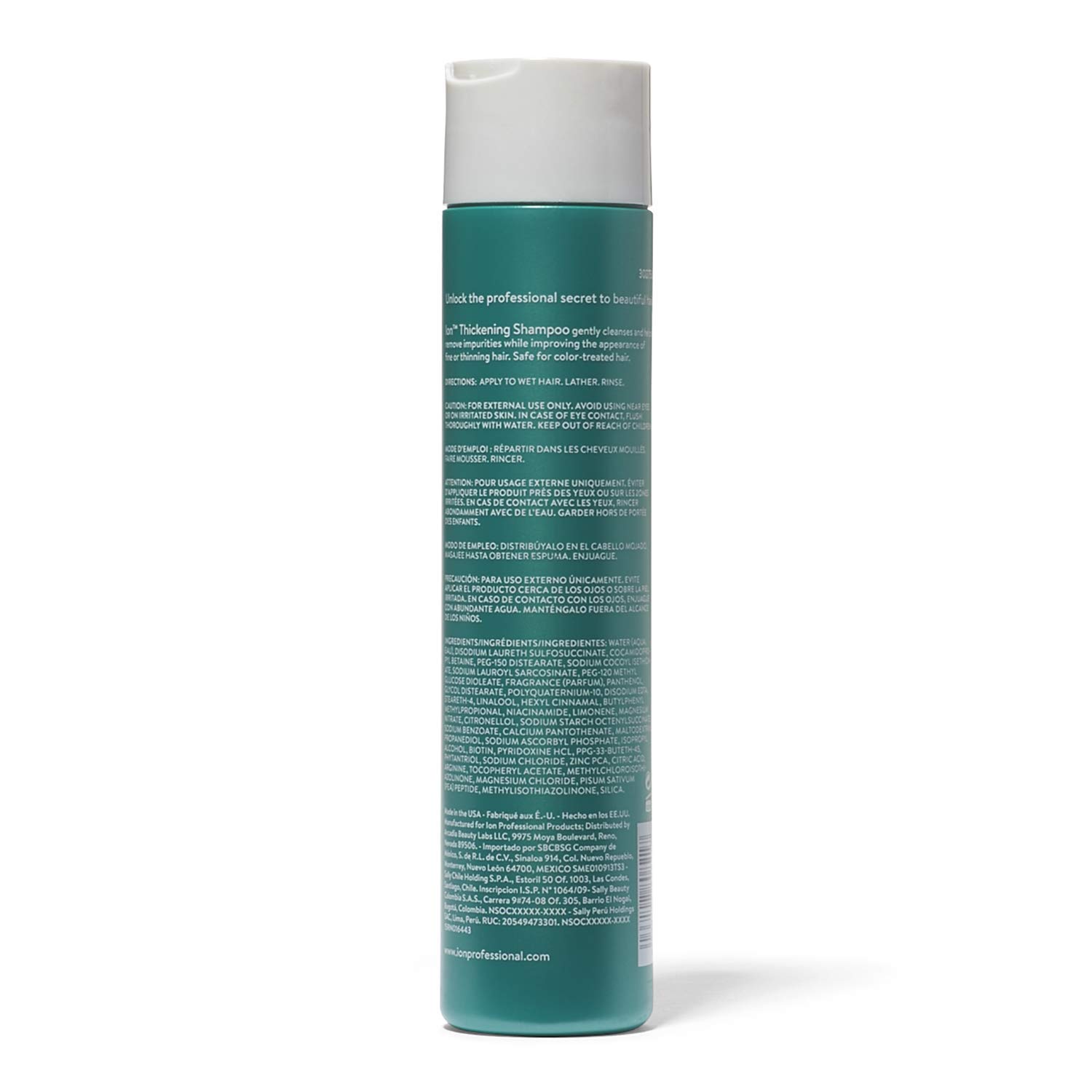 Ion Thickening Shampoo for Fine Hair - Volumizing & Strengthening Hair Growth Treatment - Perfect for Daily Use at Home & Salon