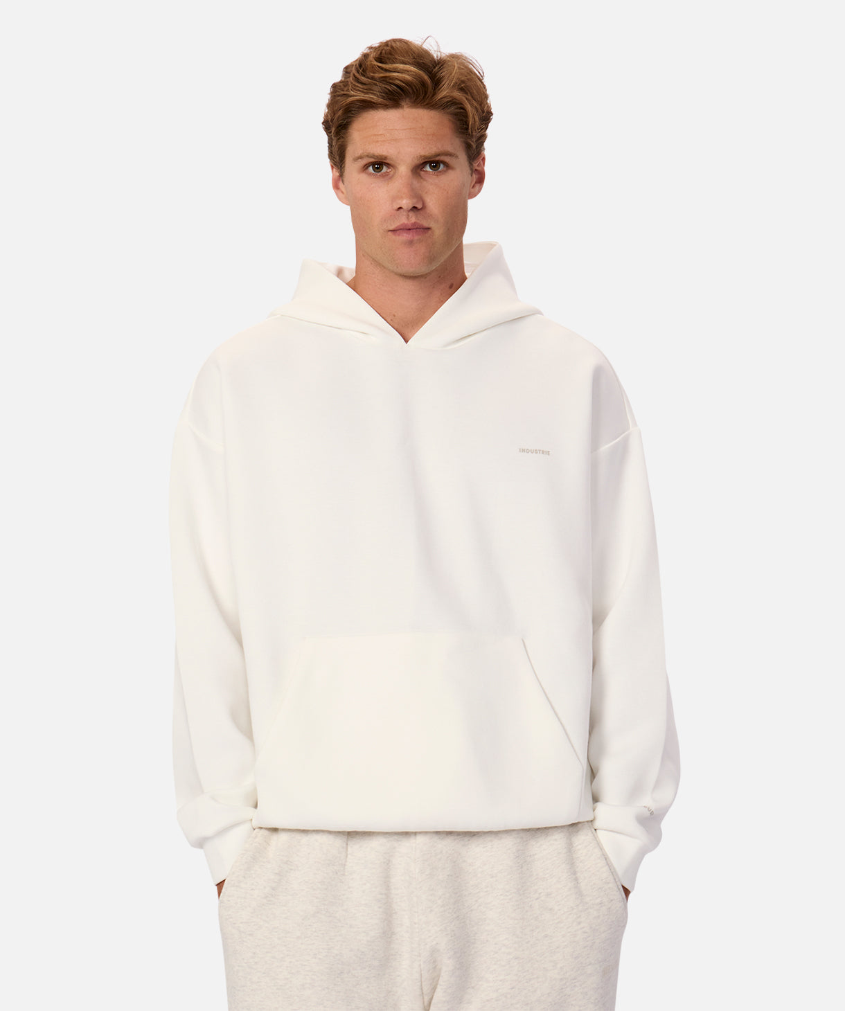 Premium Tech Del Sur Hoodie - Polar White | Soft & Comfortable Pullover for Men & Women | Perfect for Casual Wear, Gym & Outdoor Activities