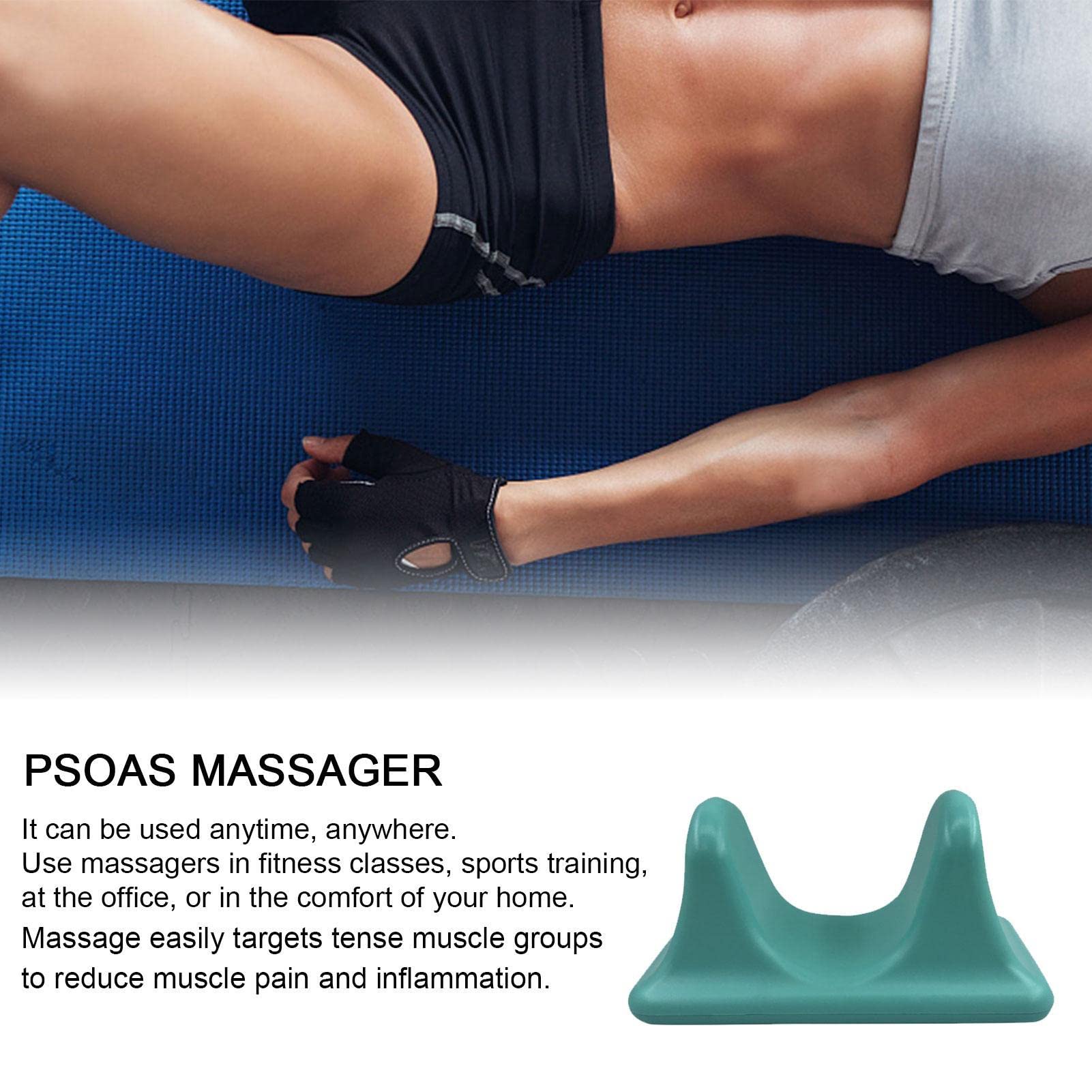 Psoas Release Tool Hip Hook - Portable Iliacus Massager for Neck & Back Pain Relief - Perfect for Athletes, Yoga, and Post-Workout Muscle Recovery