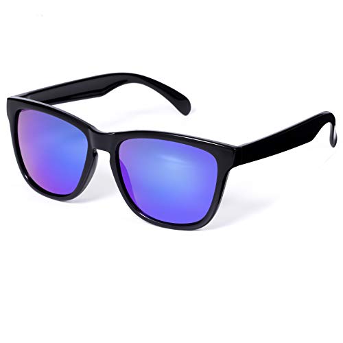 C4 - Black/Blue Mirrored Lens