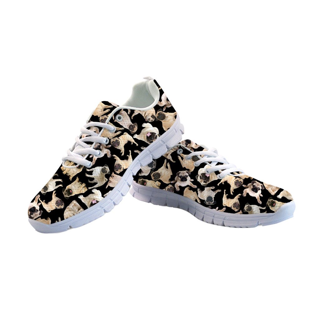HUGS IDEA Women's Casual Sneakers - Cat Eyes Pattern Cute Comfortable Running Shoes for Walking, Workout & Daily Wear