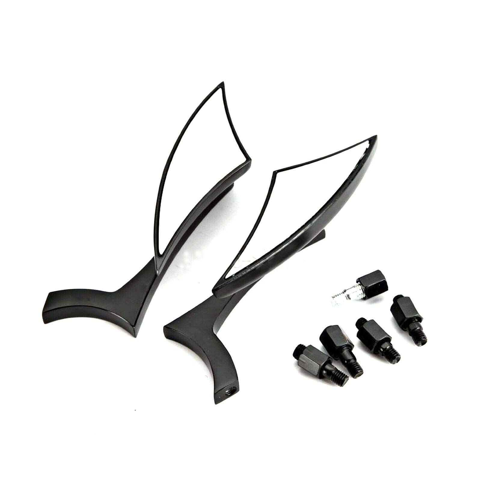 Harley Davidson Black Rearview Side Mirrors Replacement for Dyna, Touring, Road King, Street Glide & Sportster 883/1200 - Durable Motorcycle Accessories for Safe Riding & Cruising