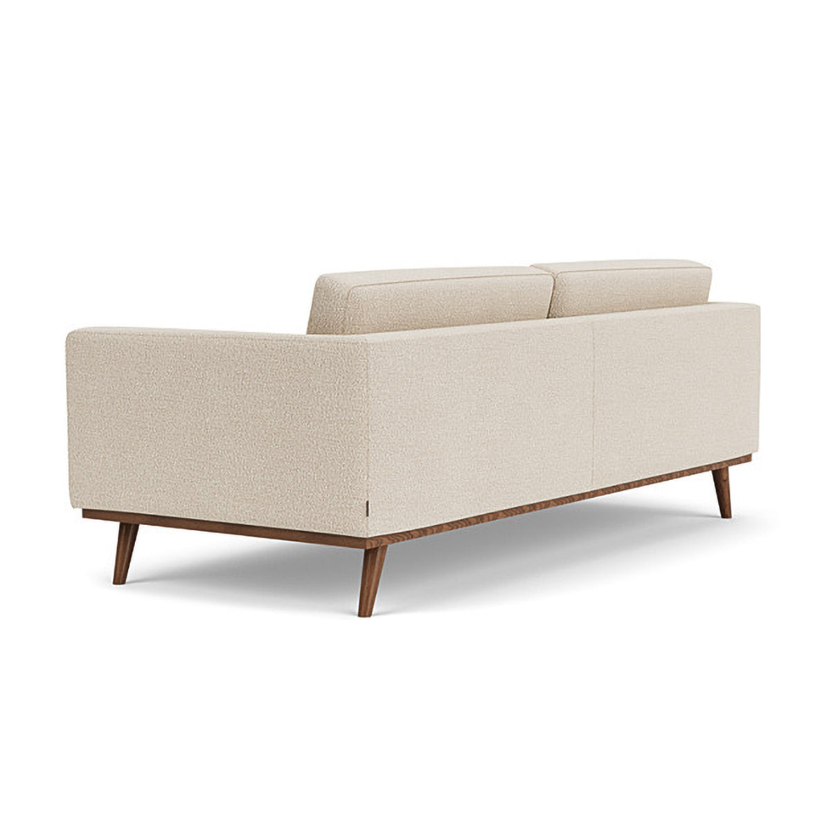 Johan Boucle 3 Seater Sofa - Modern Upholstered Fabric Couch for Living Room, Lounge & Apartment - Comfortable Mid-Century Style Sectional Sofa with Soft Boucle Fabric