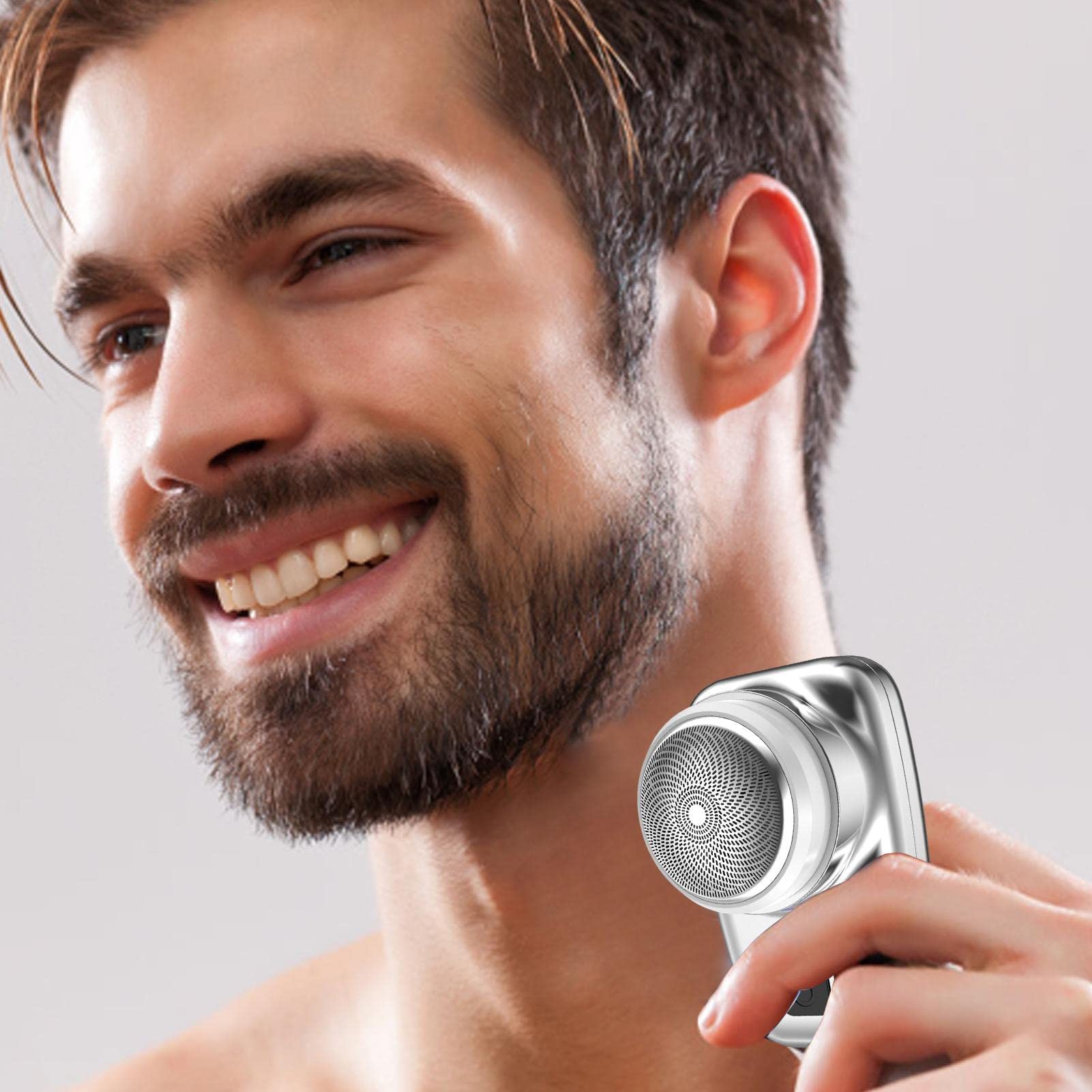 Premium Rechargeable Electric Shaver for Men - Waterproof Wet/Dry USB Shaving System - Compact Travel Razor for Face, Head & Body Grooming - Perfect for Home, Car, Business Trips & Vacation Use