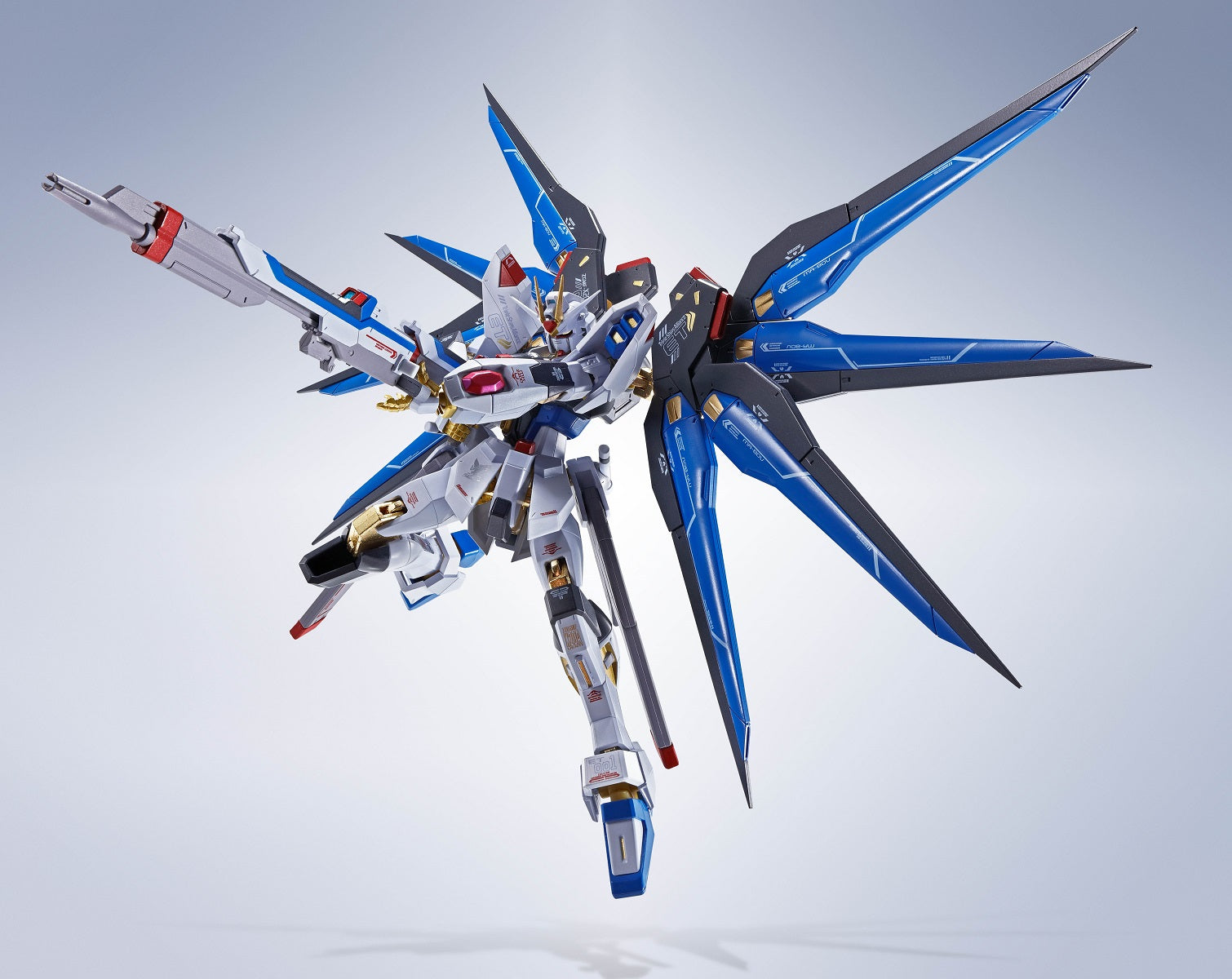 Bandai Metal Robot Spirits Gundam Seed Destiny ZGMF X20A Strike Freedom Gundam Action Figure - Re:Coordinate Ver. - Collectible Anime Model Kit for Display & Gundam Fans