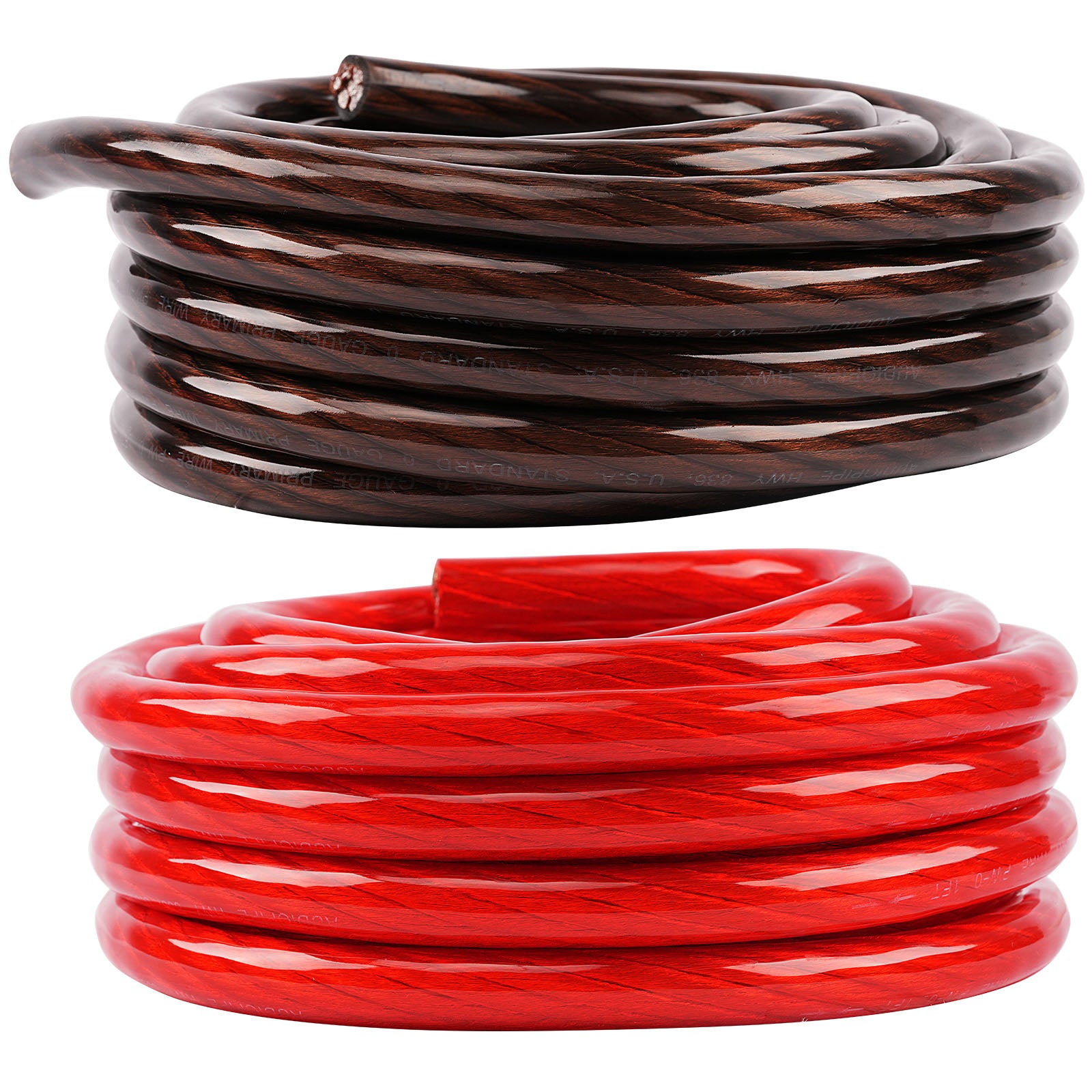 25Ft 4 Gauge Black and Red Primary Wire (PWK 4 25RB) - Heavy Duty Automotive Battery Cable for Car Audio, Solar Panels, and RV Electrical Systems