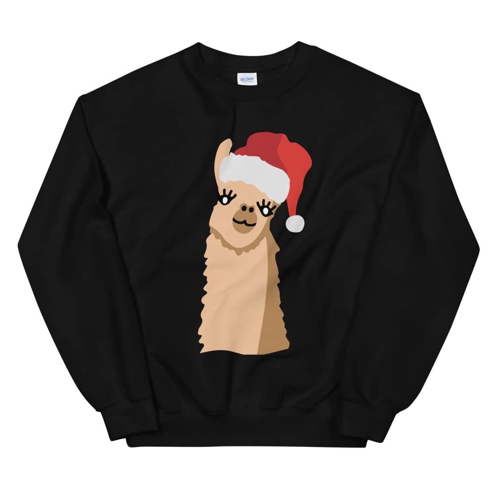 Llama Christmas Sweater Sweatshirt - Cozy Holiday Pullover for Festive Family Gatherings & Winter Parties