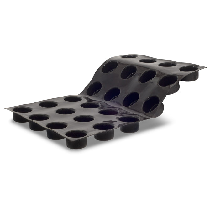 Flexipan Cylinders - 24 Non-Stick Silicone Baking Molds for Perfect Cakes, Bread & Desserts | Ideal for Home Bakers & Professional Chefs | Oven, Freezer & Dishwasher Safe