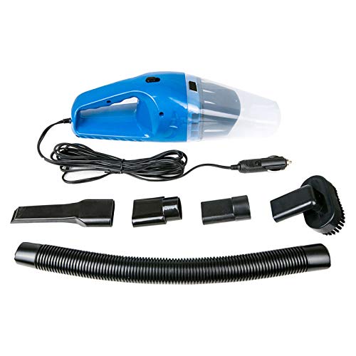 MACHSWON 12V High Power Portable Car Vacuum Cleaner - 16ft Corded Handheld Auto Vacuum w/ Detailing Accessories Kit for Car Interior Cleaning (Blue) | Ideal for Cars, Trucks, SUVs & Home Use