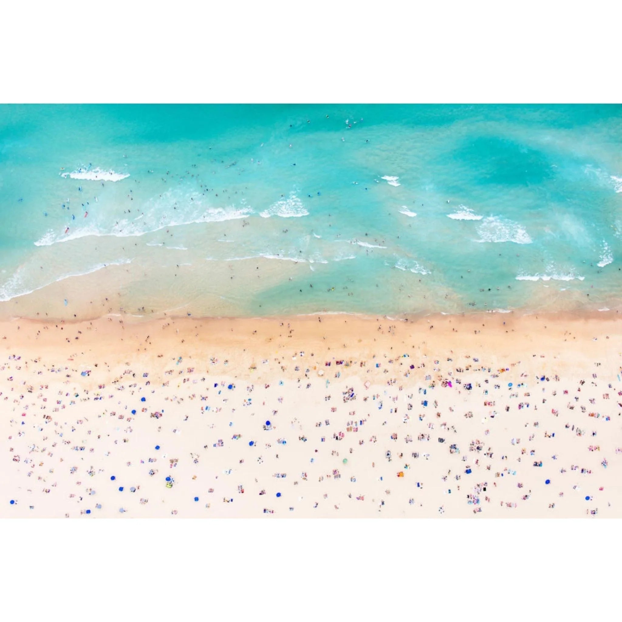 Bondi Beach Landscape Print by Gray Malin - Stunning Coastal Wall Art for Home & Office Decor - Perfect for Living Room, Bedroom, or Beach House