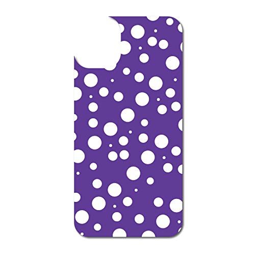 Purple White Bubbles Polka Dots