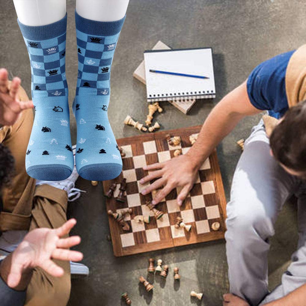 G2TUP Funny Chess Player Socks for Men - Unique Gifts for Chess Lovers, Club Members & Team Players - Perfect for Game Nights, Tournaments & Chess Enthusiast Gifts