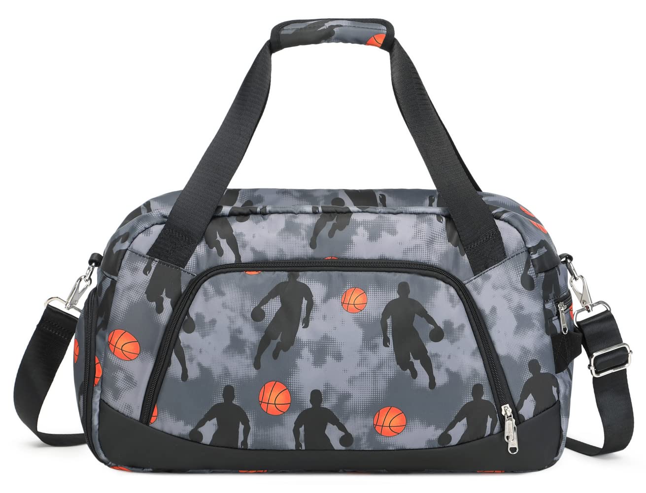 Premium Duffle Gym Bag for Men & Teen Boys - Large Sports Travel Bag for Overnight Trips, Workouts & Weekender Getaways (Grey) - Perfect for Gym, Travel & Sleepovers