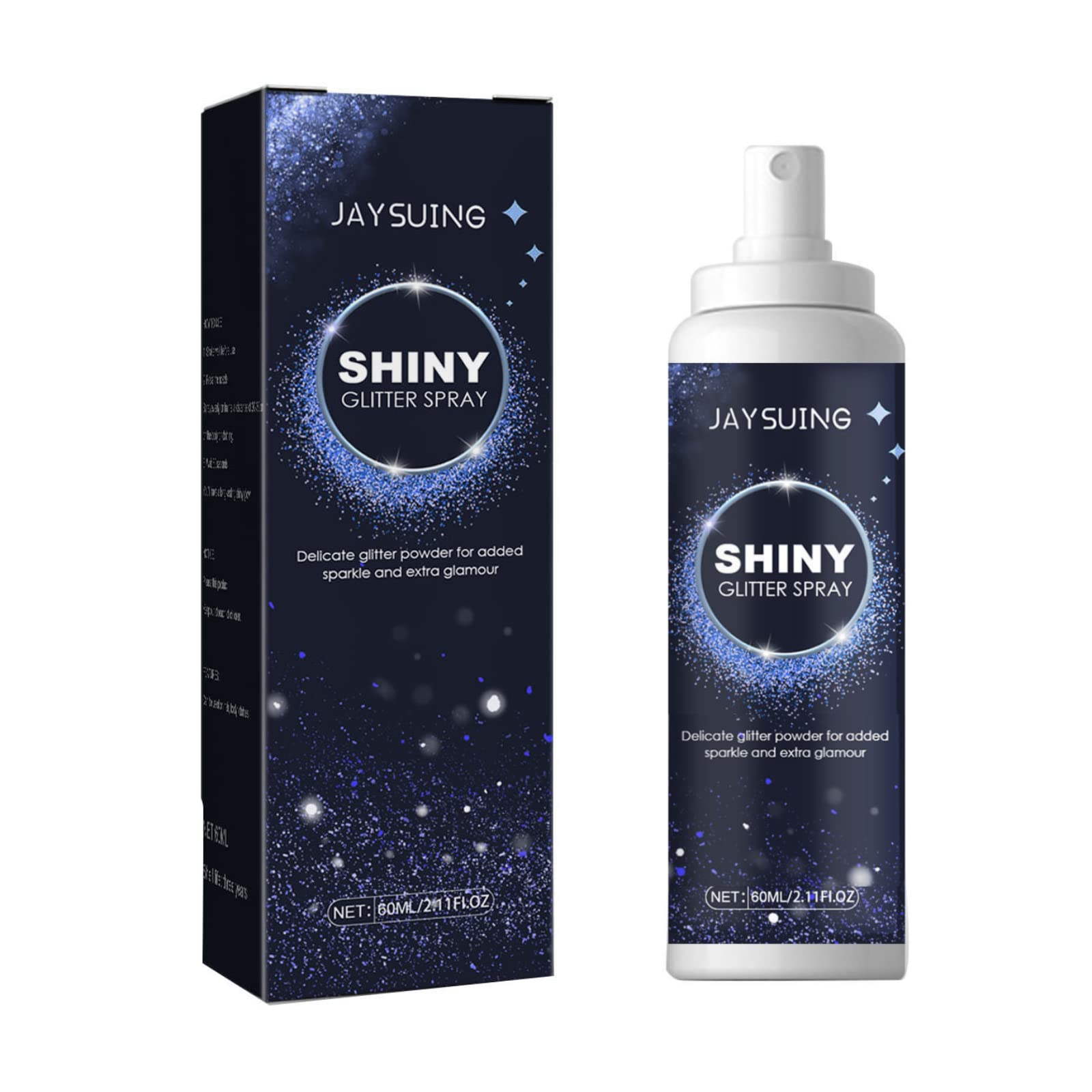 **Long Lasting Glitter Spray for Hair & Body - 60ml Sparkling Glitter Powder for Nightclub, Party, Stage Makeup & Festival (1 Pack) - Perfect for Halloween, Raves & Cosplay**
