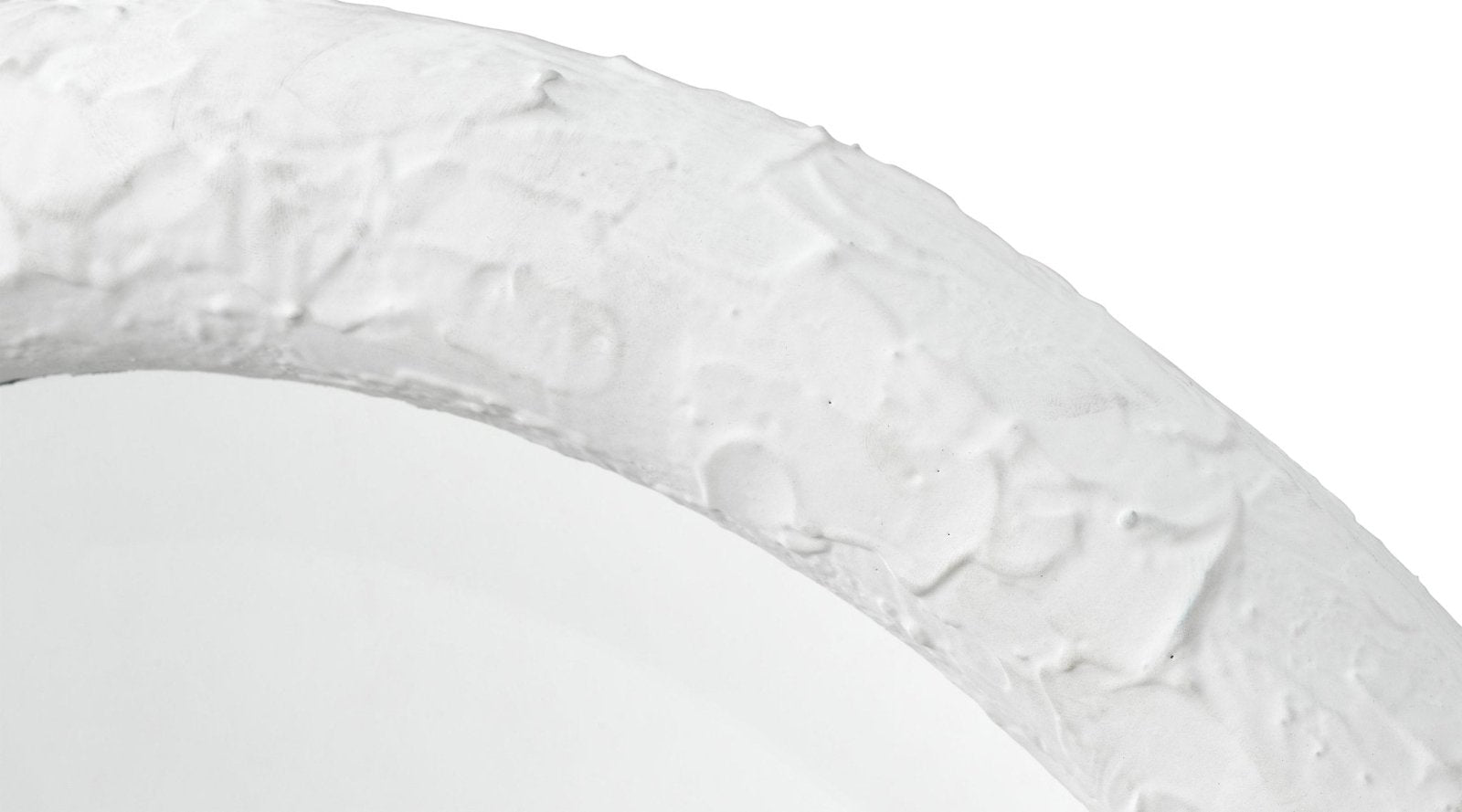 Oval Wall Mirror White - Modern Decorative Bathroom & Bedroom Vanity Mirror - Perfect for Home Decor, Makeup, and Dressing Room