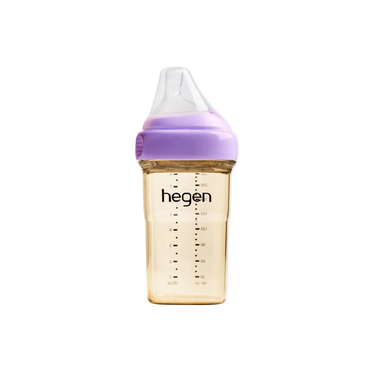 Hegen PCTO™ 240ml/8oz PPSU Baby Feeding Bottle with Medium Flow Nipple (3-6 Months) - BPA-Free, Leak-Proof for Breastfeeding & Formula - Perfect for Daycare, Travel & On-the-Go Feeding