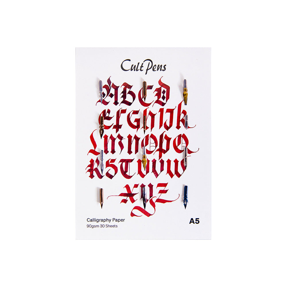 Premium Calligraphy Practice Pad A5 Size - 90gsm Smooth Paper, 50 Sheets for Hand Lettering, Brush Pen Art & Modern Calligraphy - Perfect for Beginners & Professionals