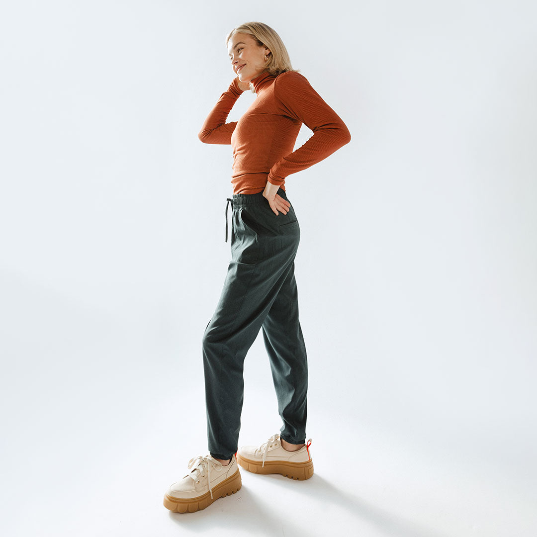 Everywhere Joggers for Men & Women - Soft Heather Cobalt Blue Athletic Pants for Running, Yoga & Lounge Wear