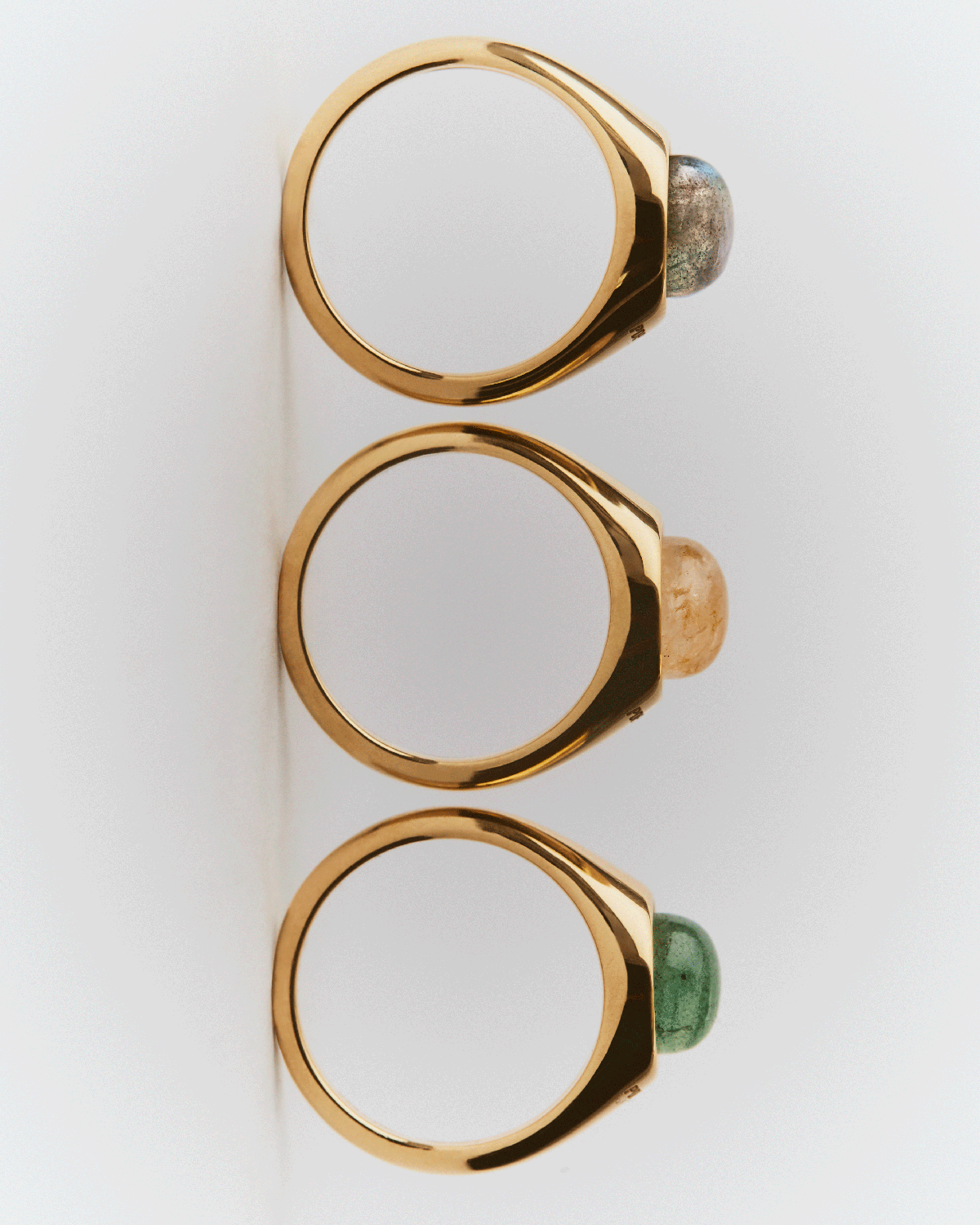 GRID 1 Green Aventurine Moon Ring - Healing Crystal Jewelry for Women, Spiritual Protection & Positive Energy - Perfect for Meditation, Yoga & Everyday Wear