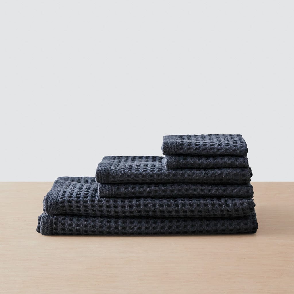 Mara Organic Waffle Bath Towel Set - 100% Cotton, Ultra Soft & Absorbent - Perfect for Spa, Bathroom & Luxury Home Use