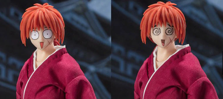Dasin Models 6 Inch Rurouni Kenshin Himura Kenshin Samurai X Red Version Action Figure - Anime Collectible for Display & Gift Giving | Perfect for Anime Fans, Home Decor, and Office Display