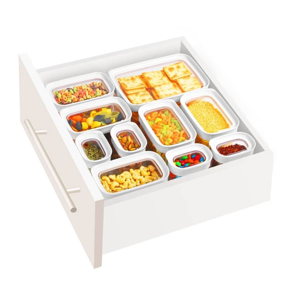 Felli Loc Tite 400ml Airtight Food Storage Container - Perfect for Pantry Organization & Kitchen Storage | BPA-Free Plastic Canister for Dry Foods, Coffee, Tea, Flour & Spices