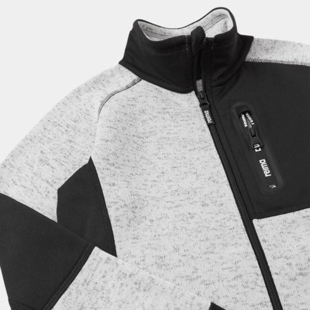 Reima Fleece Jacket for Kids - Soft & Warm Liukuen Fleece in Melange Grey - Perfect for Outdoor Play & Winter Adventures
