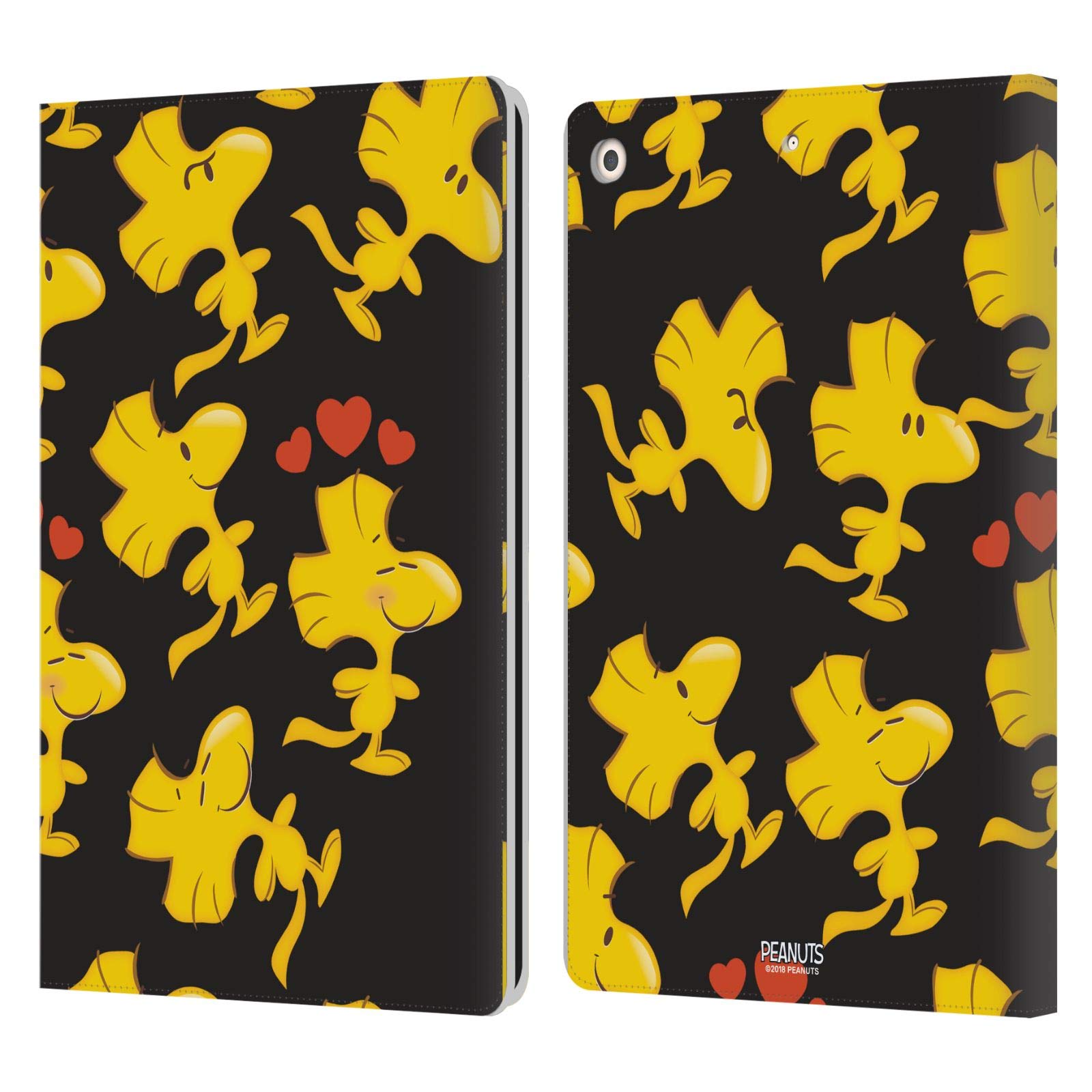 Head Case Designs Officially Licensed Peanuts Woodstock Leather Book Wallet Case Cover for Apple iPad 10.2 (2019/2020/2021) - Perfect for Work, School & Travel Protection