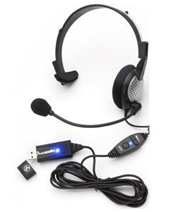USB Mono Headset with Noise Cancellation - High-Quality Digital Audio for Calls, Gaming & Online Meetings - Perfect for Office, Home & Remote Work