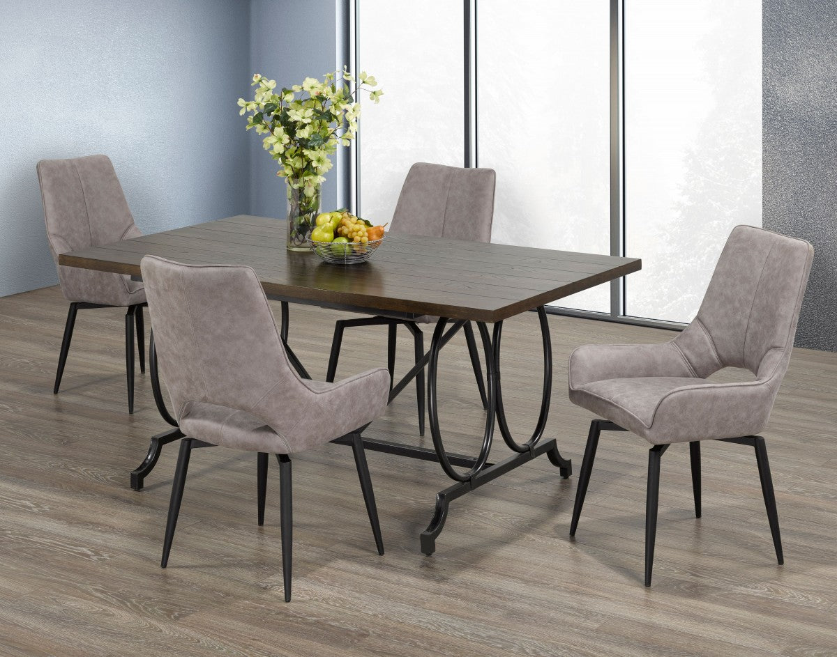 5 Piece Dining Set - Modern Beige Kitchen Table & Chairs for Small Spaces | Perfect for Apartments, Breakfast Nooks & Cozy Family Meals