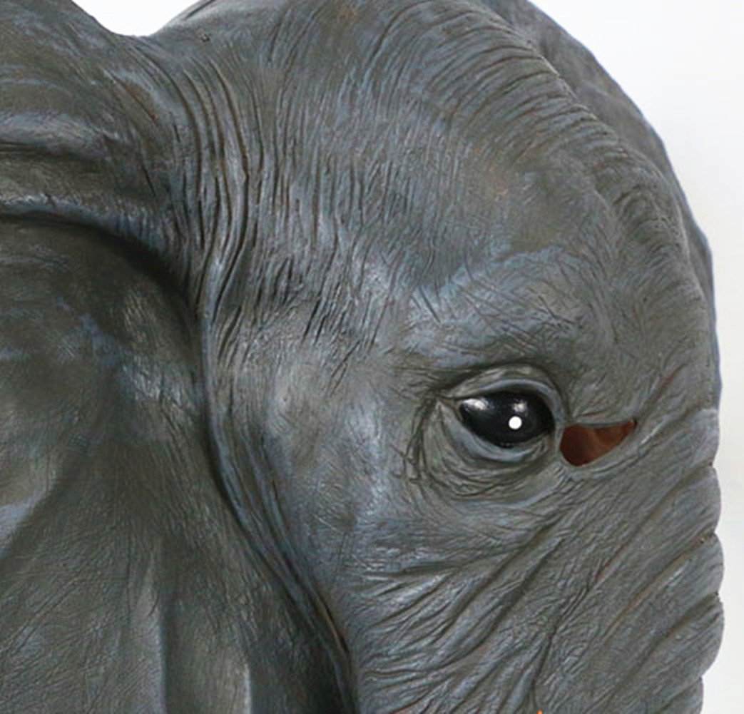 Gmasking Realistic Elephant Head Mask - Upgraded Version for Halloween Costume, Cosplay, Party Decorations & Photo Props - Perfect for Halloween Parties, Cosplay Events & Themed Decorations