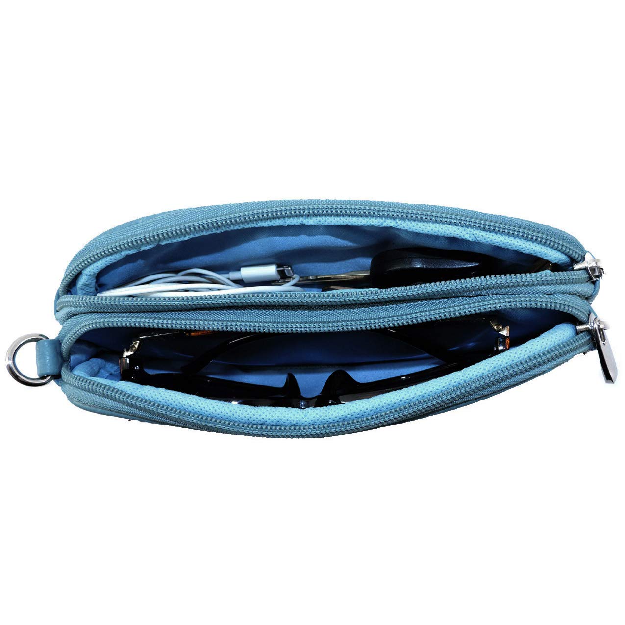 Premium Leather Eyeglass Case with Wristlet Handle - Padded Protective Sunglasses Holder for Men & Women - Perfect for Travel, Office, and Everyday Use