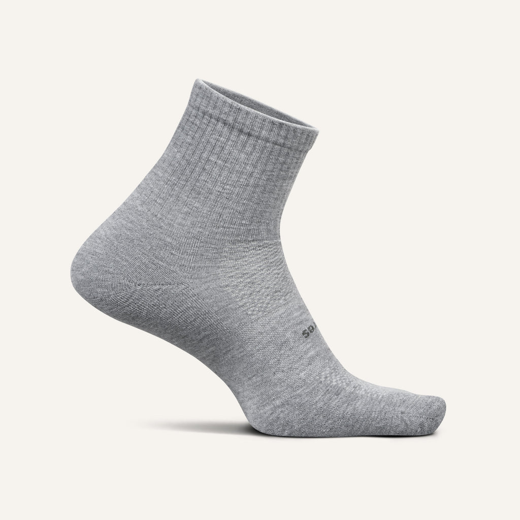 Feetures High Performance Max Cushion Quarter Tall Socks - Running, Hiking & Athletic Support for Men & Women - Perfect for Marathon, Gym & Outdoor Activities