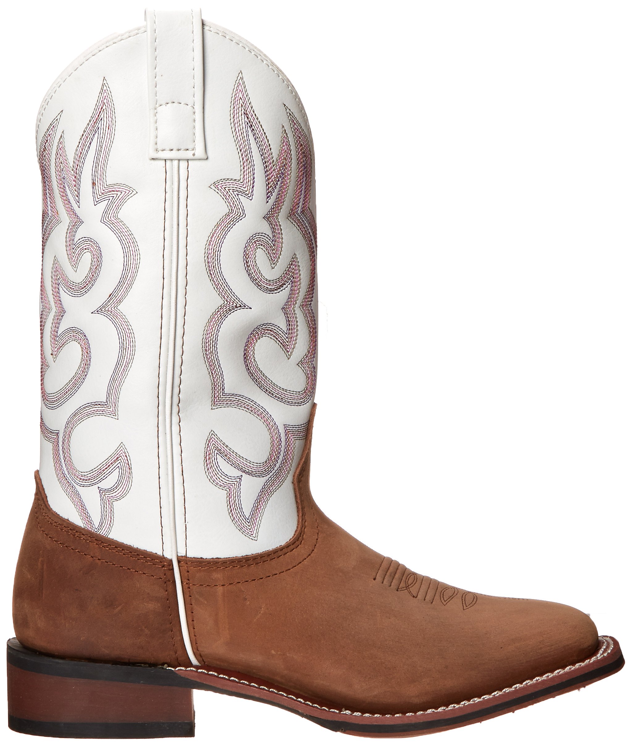 Laredo Women's Mesquite Embroidered Square Toe Western Boots - Mid Calf Cowgirl Dress Boots with 1-2