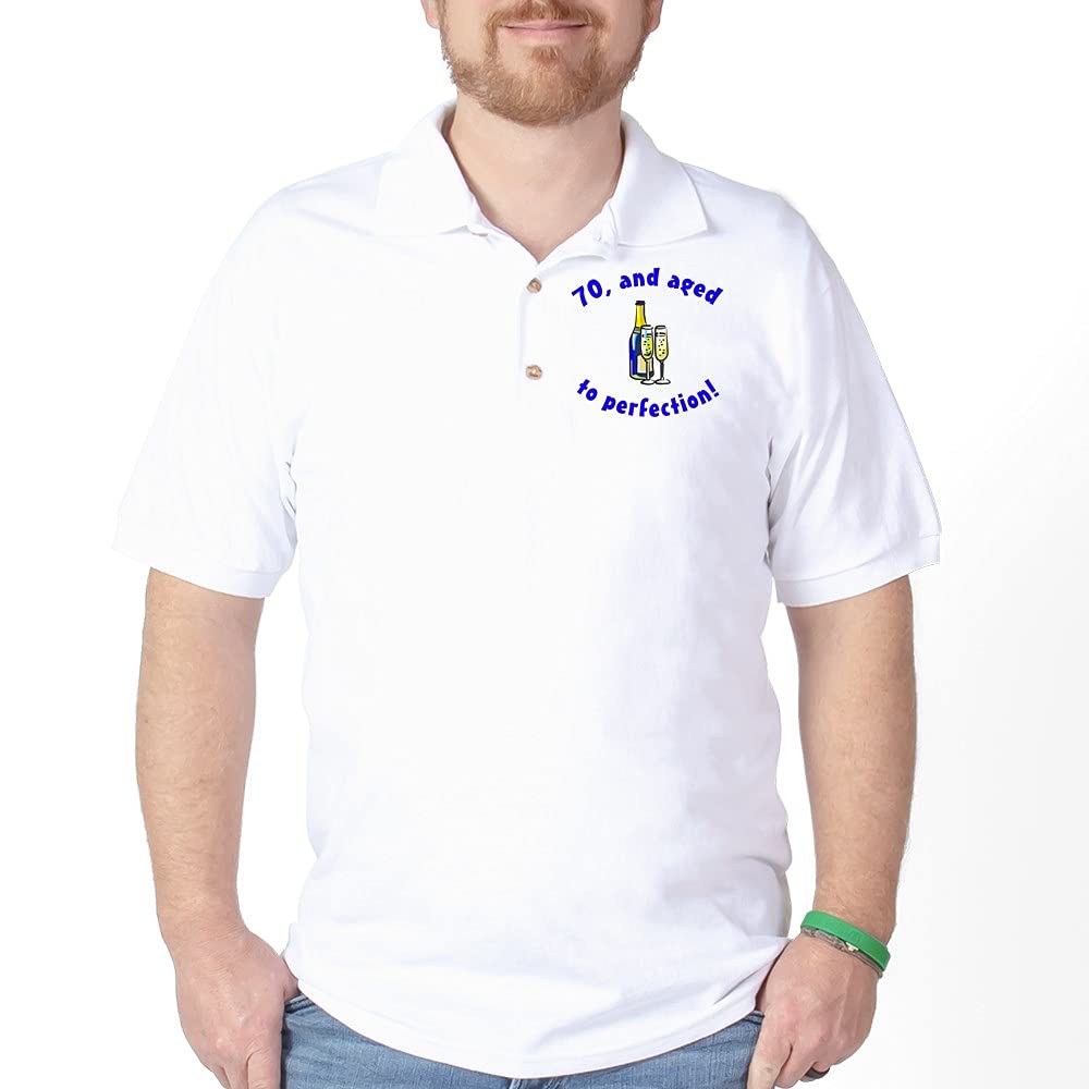 Vintage 70th Birthday Golf Polo Shirt for Men - Perfect Golf Gift