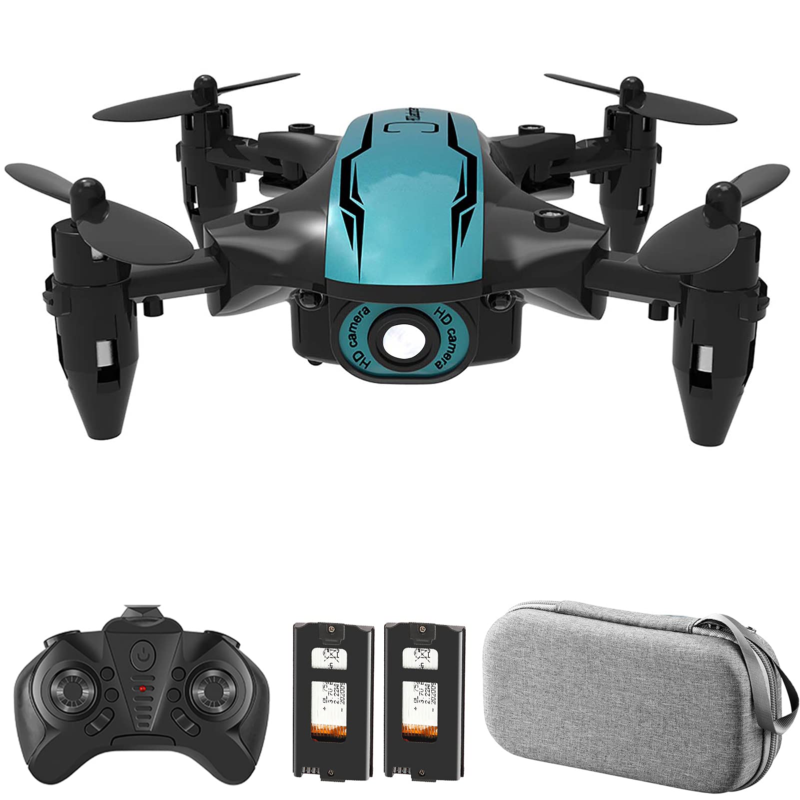 Burko CS02 Folding RC Drone with Altitude Hold & Headless Mode - Beginner Friendly Quadcopter Toy for Kids - Perfect for Outdoor Play, Birthday Gifts & Aerial Photography