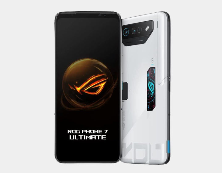 ASUS ROG Phone 7 Ultimate 5G Gaming Smartphone - 512GB ROM 16GB RAM - Dual SIM GSM Unlocked (White) - High Performance Mobile for Streaming, Esports & VR Gaming