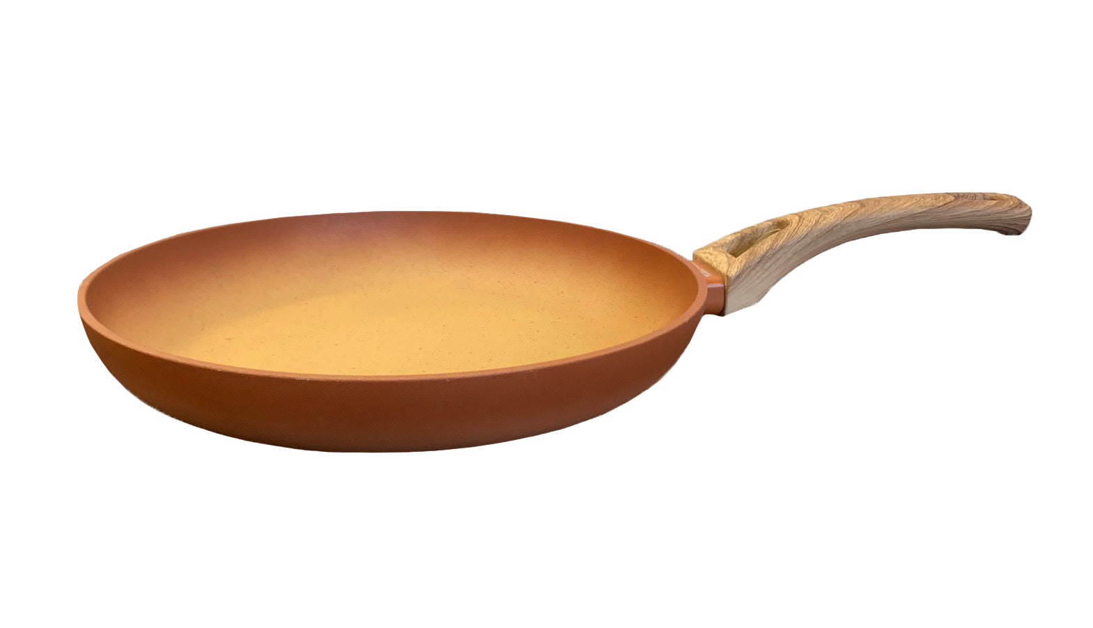 NEWARE Terracotta 11/28cm Frying Pan - Natural Clay Skillet for Healthy Cooking | Perfect for Sauteing, Frying & Baking | Eco-Friendly Non-Toxic Cookware