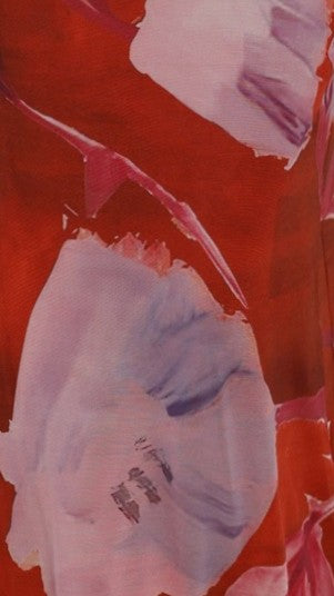 Gardenia Maxi Dress - Red & Pink Floral Print Women's Summer Dress for Beach, Vacation, and Casual Wear