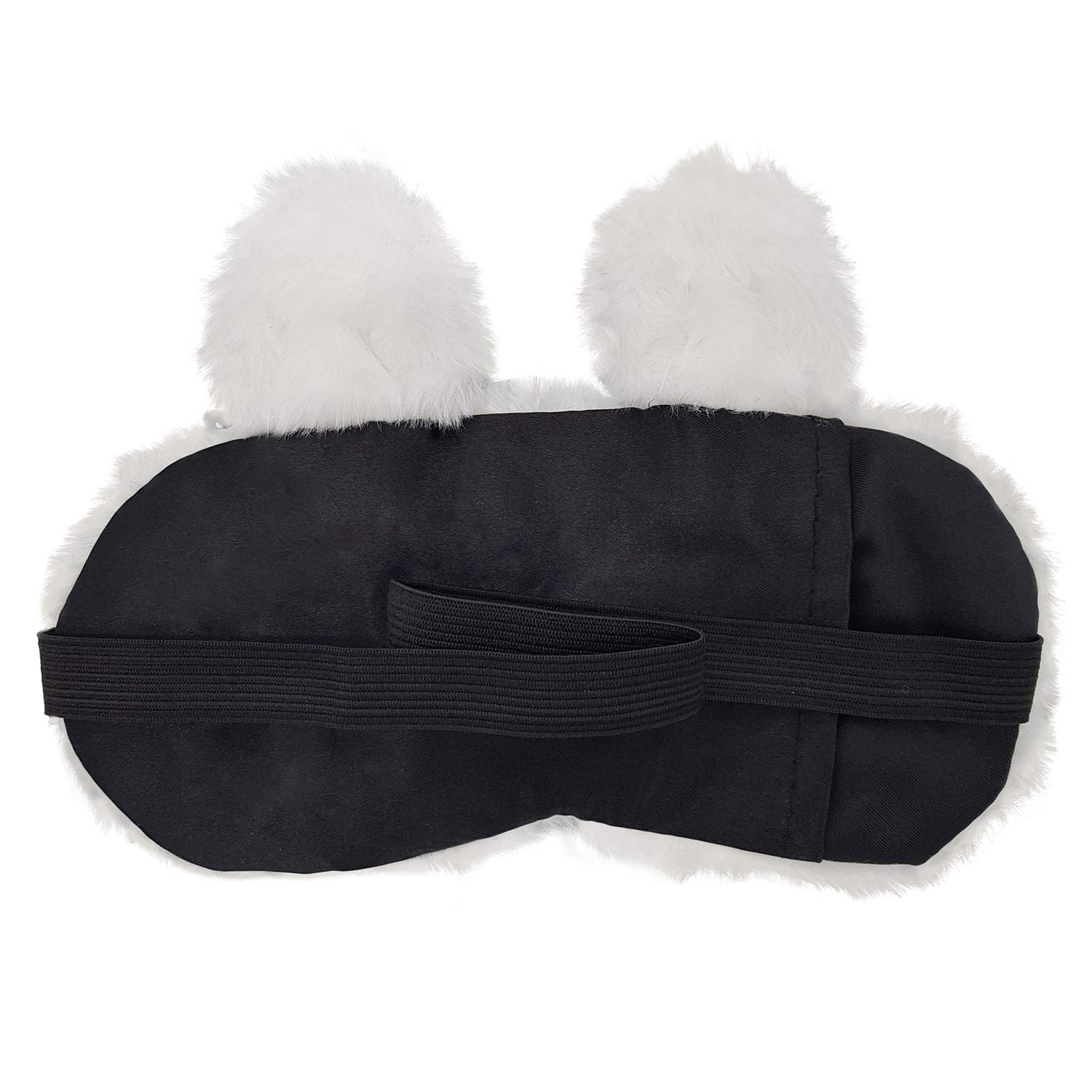 Jenna™ Cute Fur Sleeping Eye Mask - Soft & Comfortable for Insomnia Relief, Meditation, Puffy Eyes & Dark Circles - Kitty White Design for Women & Men - Perfect for Travel, Nap & Relaxation