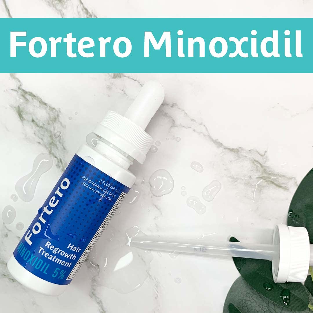 5% Minoxidil Hair Regrowth Treatment for Men - Anti-Hair Loss Formula for Pattern Baldness & Alopecia | Stops Hair Fall, Promotes Thicker Hair Growth | 2 fl Oz (3 Pack) | Perfect for Daily Use at Home or Travel