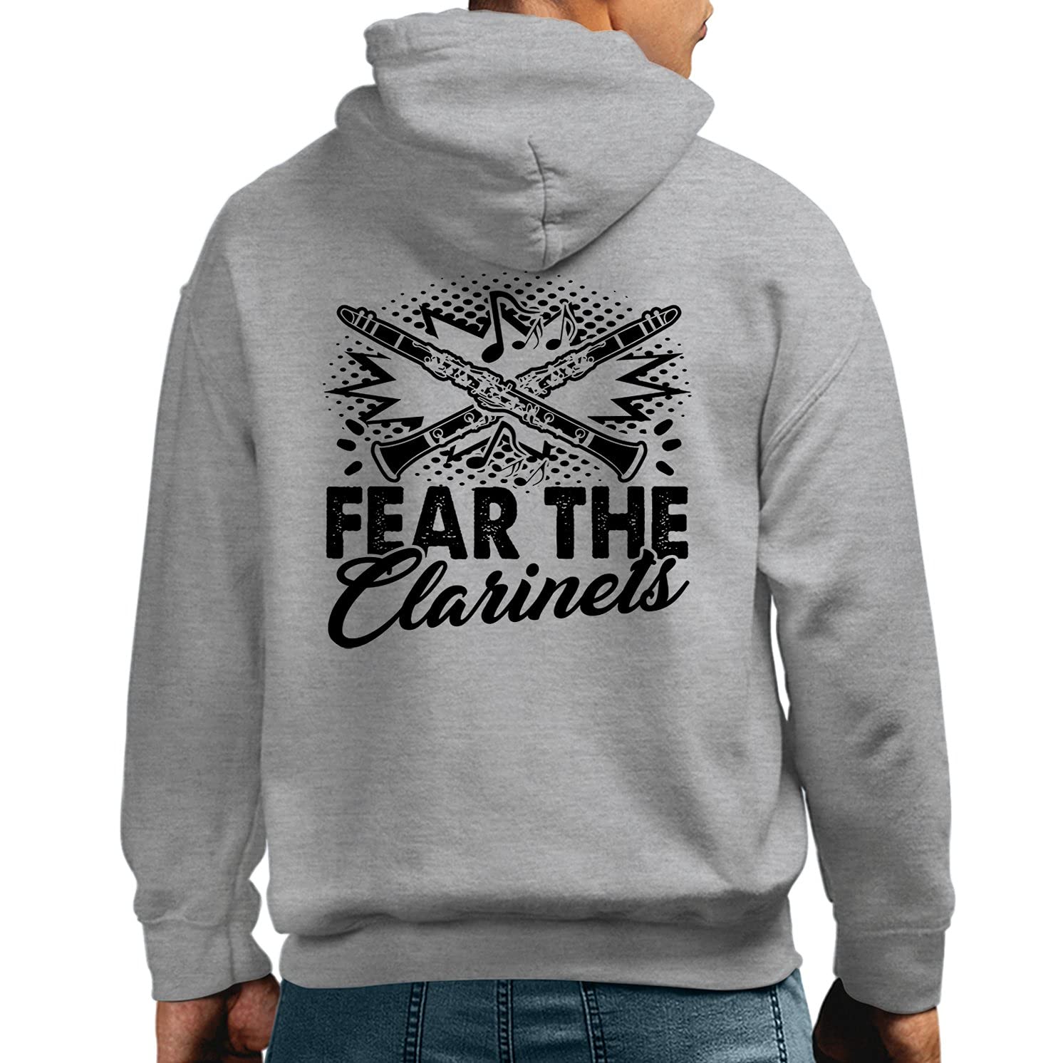 Fear The Clarinets Sweatshirt - Stylish Clarinet Hoodie for Music Lovers | Perfect for Concerts, Band Practice & Casual Wear