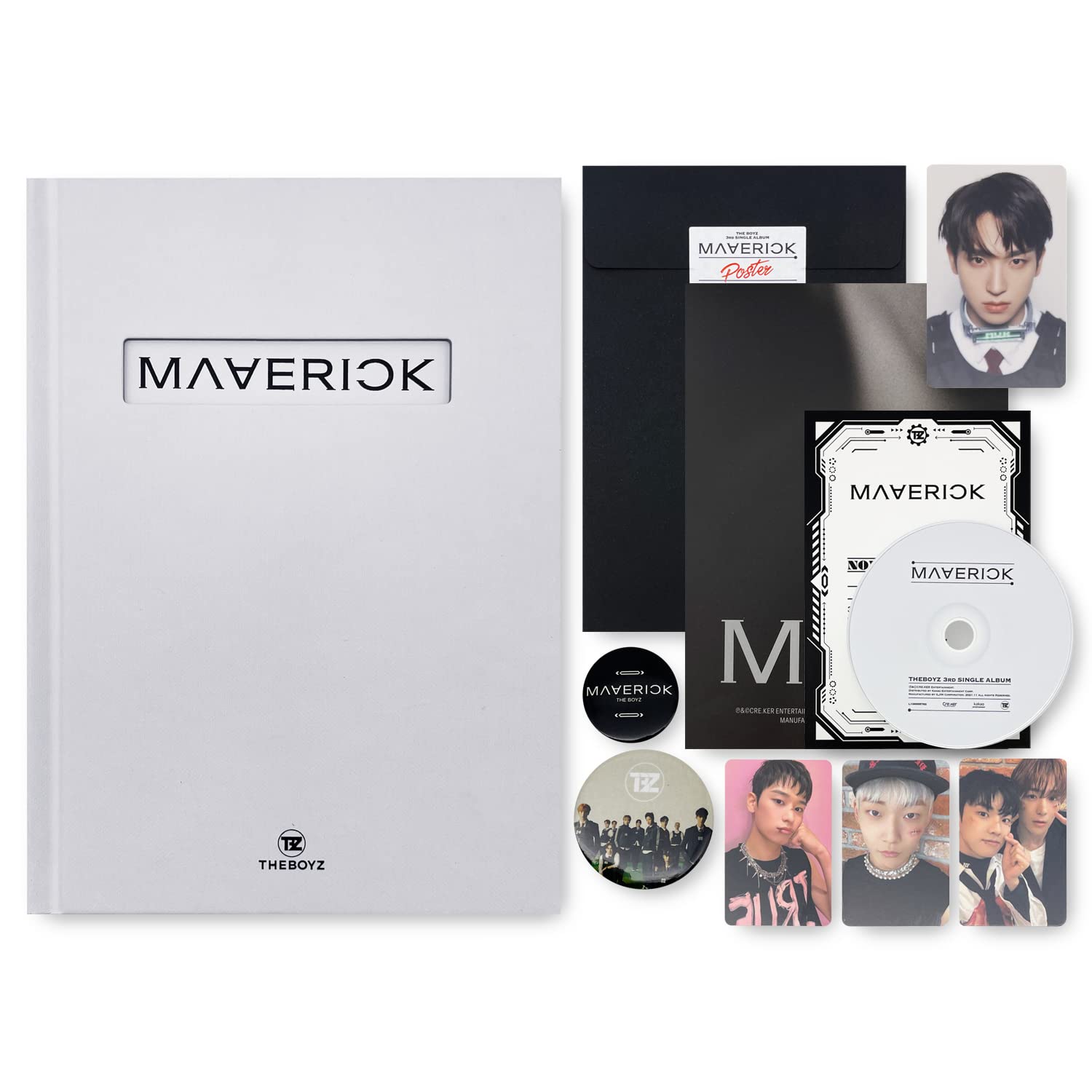 THE BOYZ 3rd Single Album [MAVERICK] (MOOD Ver) - K-Pop Photo Book, CD, Collectible Cards & Poster | Perfect for K-Pop Fans, Album Collectors and Gift Giving