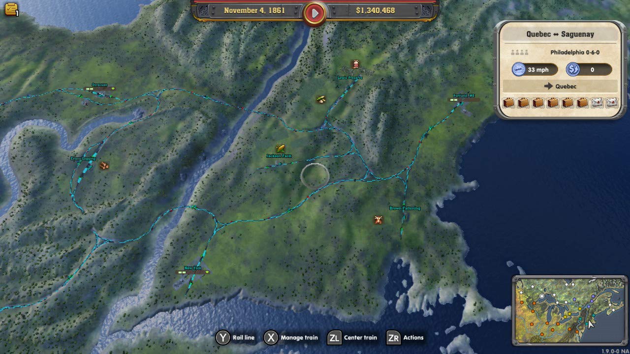 Railway Empire - Nintendo Switch Game | Historical Strategy Simulation | Perfect for Train Enthusiasts & Strategy Gamers | Play at Home or On-the-Go